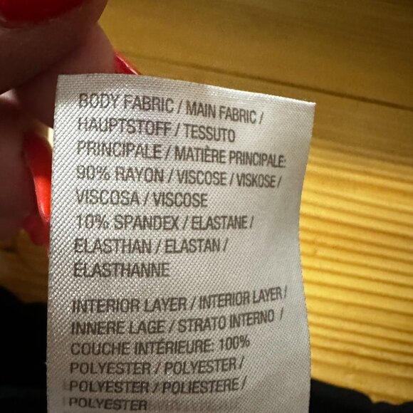 Logo By Lori Goldstein blouse shirt sz 1X Tunic with Burnout crushed Velvet trim - Picture 9 of 9